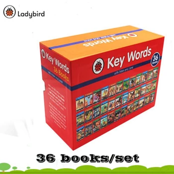 36 книг / комплект Английская оригинальная версия Ladybird Ключевые слова с упражнениями по устной лексике Peter sight words Книги для изучения английского языка