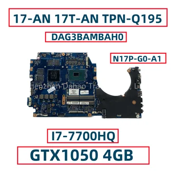 929518-001 929518-601 Для HP OMEN 17-AN 17T-AN TPN-Q195 Материнская плата ноутбука DAG3BAMBAH0 С процессором I7-7700HQ N17P-G0-A1 DDR4