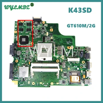 K43SD UMA или GT610M/2G Материнская Плата для ноутбука ASUS X43S K43S A43S P43S A43SD K43SD A43S A84S K43SD A83S K43E Материнская плата для ноутбука