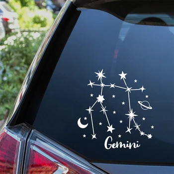 Дизайн Звездных Зодиакальных Созвездий Стайлинг автомобиля Наклейки на окна Наклейки для декора бампера Двери Виниловые Аксессуары Запчасти