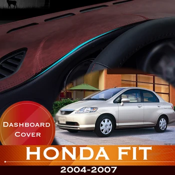 Для Honda Fit Jazz 2004-2007 GD1 GD3 GD5 Приборная Панель Автомобиля Избегайте Освещения Накладкой Приборной Платформы Крышка Стола Кожаный Противоскользящий Коврик Приборная Панель