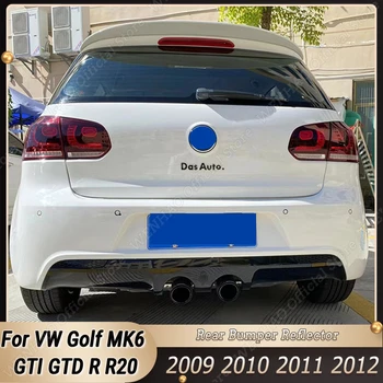 Для VW Golf MK6 GTI GTD R R20 2009-2012 Светоотражающие Наклейки На Задний Бампер Автомобиля, Отражающая Предупреждающая Полоса, Наклейки На Ленты, Обвесы Для Тюнинга