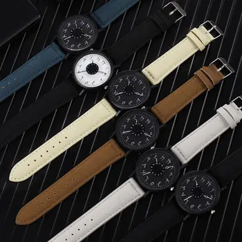 Женские часы с арабскими цифрами, роскошные Кожаные модные кварцевые часы с поворотным циферблатом Relogio Feminino часы женские наручные