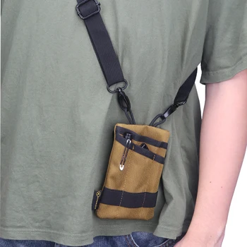 Карманный органайзер EDC, мини-сумка для инструментов с 4 карманами для ножа/фонарика/карты, мужской тонкий карманный органайзер для ежедневного ношения