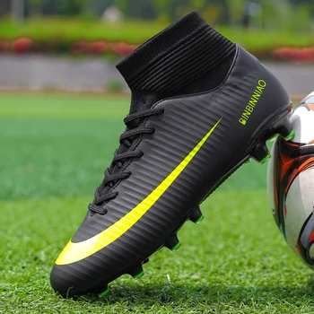 Качественная футбольная обувь Бутсы Mbappé, прочные легкие удобные футбольные бутсы для уличного футзала, кроссовки 33-47 размера Оптом