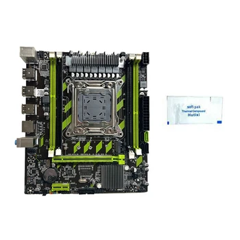 Материнская плата серверной игры X79G + термопаста LGA2011 4XDDR3 RECC Слот оперативной памяти M.2 NVME PCI-E X16 6XUSB2.0 SATA3.0 Материнская плата