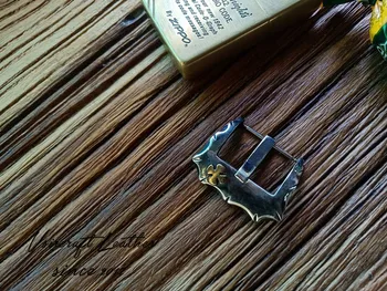 Механические часы ручной работы из стерлингового серебра, пряжка для часов в американском винтажном стиле с пропеллером