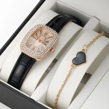 Модные женские часы с блестящими бриллиантами, женские Повседневные Женские Часы-браслет с кристаллами Relogio Feminino