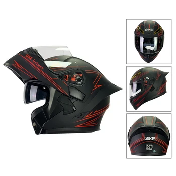 Мотоциклетный Полный Шлем с Двойными линзами, Универсальный Безликий Шлем для Honda PCX150 CB599 CB600 CB919 CBR600 CBR900RR VTX1300 NC700