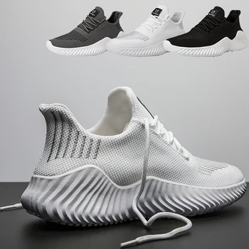 Мужская обувь Кроссовки Белые Мужские кроссовки Уличная дышащая мужская повседневная обувь Большого размера 2022 Летняя Легкая мужская обувь Tenis