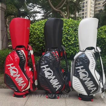 Мужская сумка-держатель для гольфа HONMA, высококачественная профессиональная сумка для гольфа из искусственной кожи, клубная сумка для хранения 골프용품