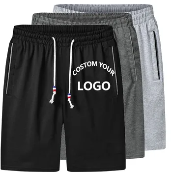 Мужские спортивные шорты, летние спортивные шорты свободного кроя, мужские тонкие пляжные шорты M-6XL, спортивные шорты с индивидуальным логотипом.