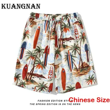 Мужские шорты с принтом KUANGNAN, мужская спортивная короткая Мужская одежда, Корейская уличная одежда, баскетбольная распродажа, лето 5XL 2023 г.