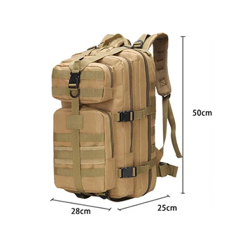 Мужчины Женщины Открытый Военный Армейский Тактический рюкзак Треккинг Спортивные Рюкзаки для путешествий Кемпинг Пешие Прогулки Рыболовные сумки