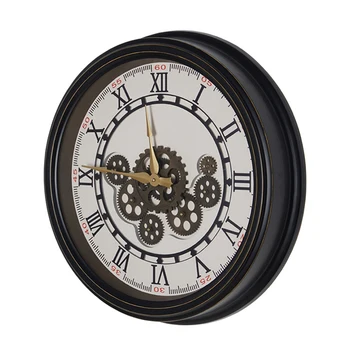 Настенные Часы Бесшумные Американские Большие Часы Старинные Металлические Часы Настенный Декор для дома Украшение Гостиной Подарок
