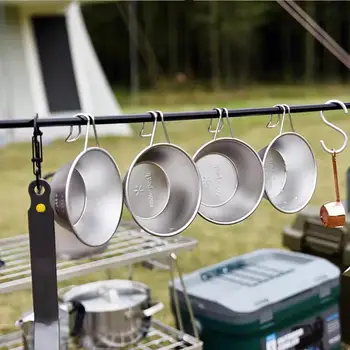 Небольшая посуда для кемпинга SnowPeak для приготовления пищи на открытом воздухе, посуда для приготовления пищи на Снежном пике, Блюдце из нержавеющей стали, Посуда для кемпинга