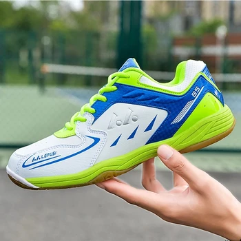 Новые мужские теннисные туфли для тренировок, Размер 36-45, розово-белые дышащие кроссовки для бадминтона, пары легких теннисных кроссовок