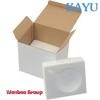 Персонализированная изготовленная на заказ Белая бумажная Картонная Гофрированная почтовая коробка для упаковки кофейных кружек с поролоновой вставкой для доставки