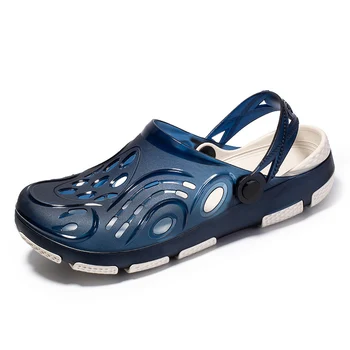 Регулируемые мужские сандалии, летние уличные тапочки, дышащая пляжная обувь, женская нескользящая обувь для прогулок под душем.