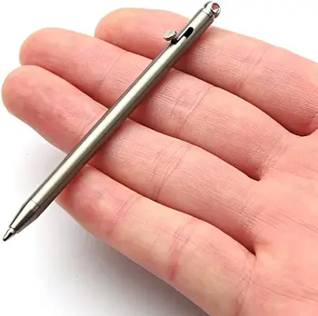 Ручка с болтовым действием Мини Титановая Портативная Ручка EDC Гаджет для наружного оборудования Индивидуальность Креативная Ручка для подписи EDC Ручка для наружного инструмента