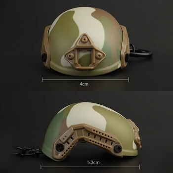 Тактическая модель быстрого шлема, Брелок для ключей, Мини-Портативный Брелок для открывания бутылок, Брелок для рюкзака, Военные Аксессуары для фанатов, Подарок