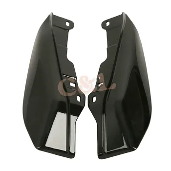 Черные воздушные дефлекторы средней рамы из ABS для Harley Electra Street Glide 09-16