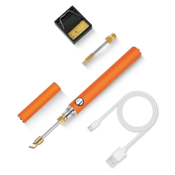 Электрический паяльник с литиевой батареей 5 В 15 Вт USB Type-C, паяльник, Профессиональный Электронагревательный инструмент, перезаряжаемый